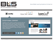 Tablet Screenshot of betterlearningsystems.com